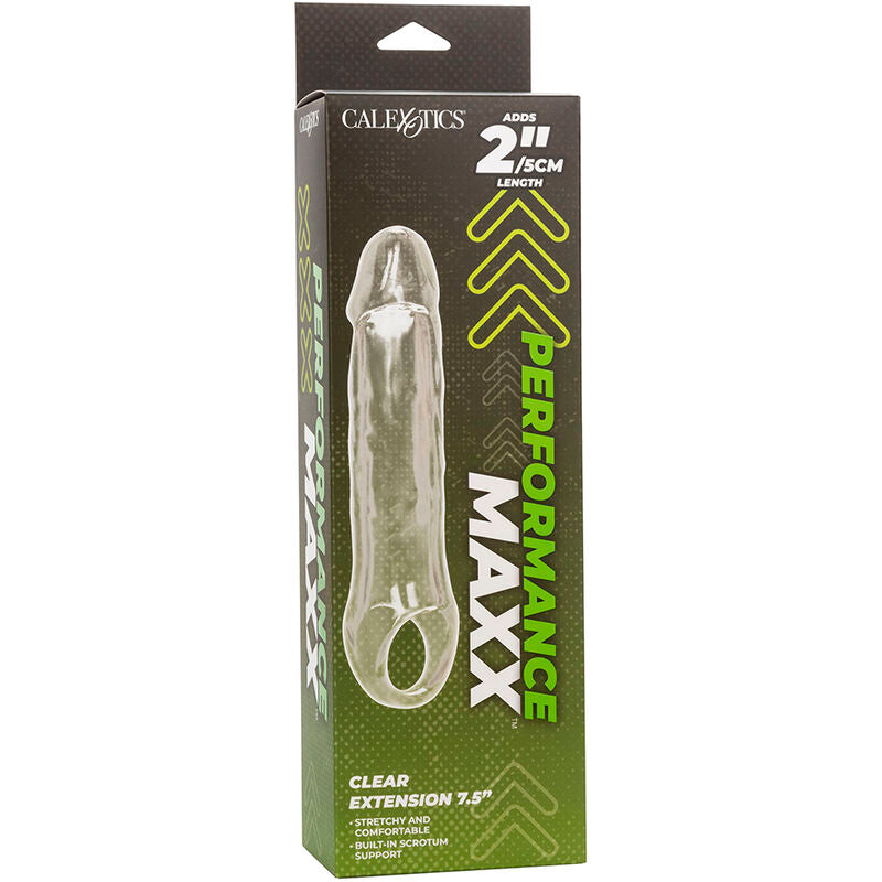 CALEXOTICS - PERFORMANCE MAXX CLEAR EXTENSION 7,5 TRASPARENTE - CALEXOTICS | Lingerie Harness Boutique