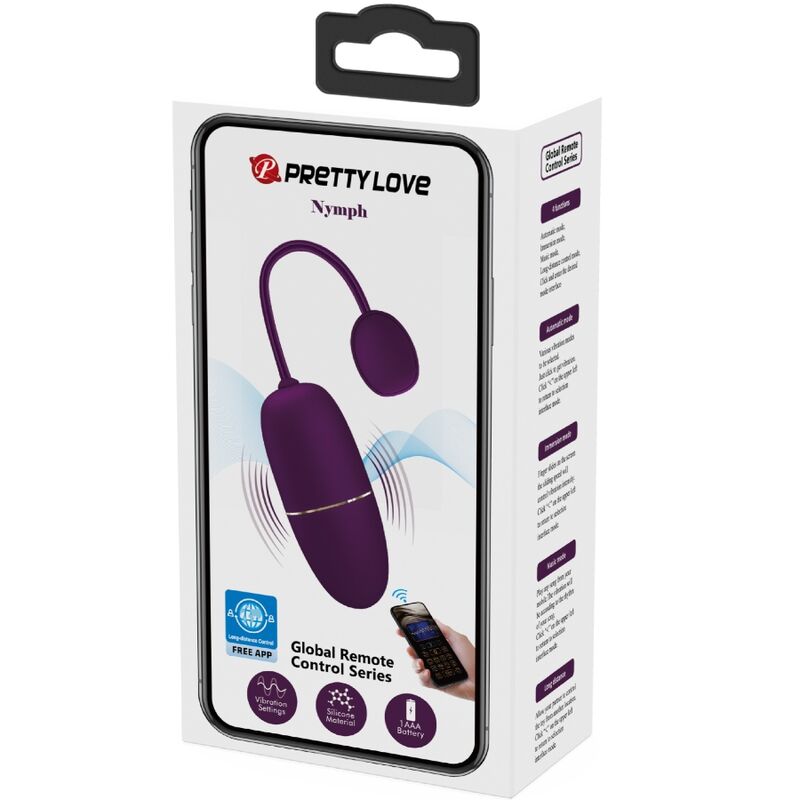 PRETTY LOVE - NYMPH UOVO VIBRANTE APP CONTROLLATO LILA - PRETTY LOVE BOTTOM | Lingerie Harness Boutique