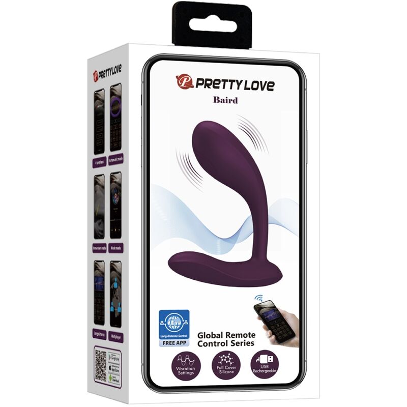 PRETTY LOVE - BAIRD G-SPOT 12 VIBRAZIONI RICARICABILE APP LILA - PRETTY LOVE FLIRTATION | Lingerie Harness Boutique