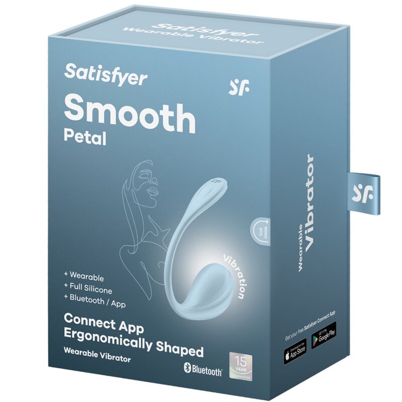SATISFYER - STIMOLATORE PUNTO G PETALE LISCIO SKY BLUE APP GRATUITA - SATISFYER PARTNER | Lingerie Harness Boutique