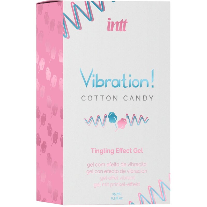 INTT - GEL LIQUIDO VIBRATORE POTENTE STIMOLANTE INTIMO PER ZUCCHERO DI COTONE 15 ML - INTT UNISEX AROUSAL GEL | Lingerie Harness Boutique