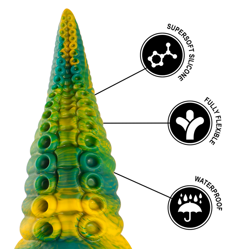 EPIC - DILDO TENTACOLO VERDE CETUS DI GRANDI DIMENSIONI - EPIC | Lingerie Harness Boutique