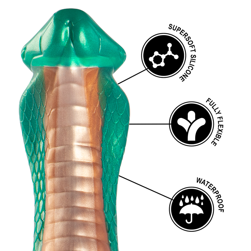 EPIC - DILDO PITONE COBRA VERDE - EPIC | Lingerie Harness Boutique
