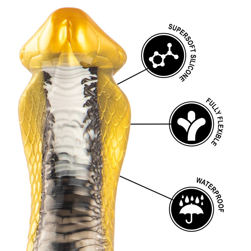 EPIC - DRAKON DILDO GIALLO COBRA - EPIC | Lingerie Harness Boutique