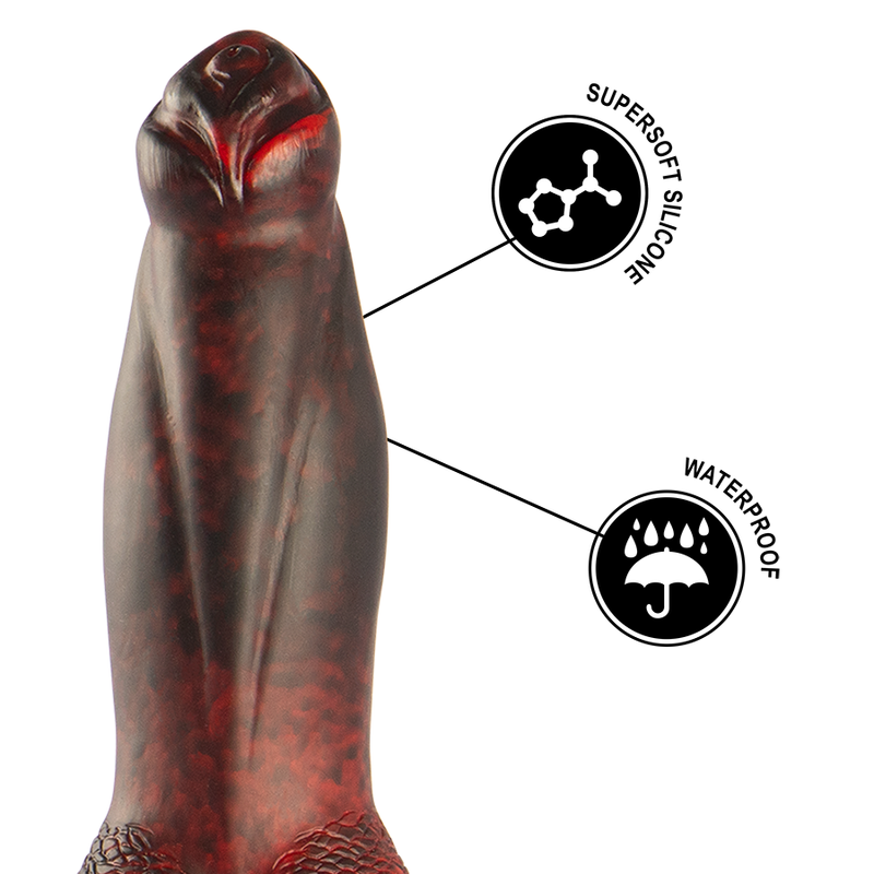 EPIC - PROMETHEUS DILDO TITAN IN FIAMME TELECOMANDO RICARICABILE - EPIC | Lingerie Harness Boutique