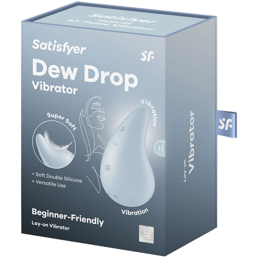 SATISFYER - VIBRATORE GOCCIA DI RUGIADA LAY-ON BLU - SATISFYER LAYONS | Lingerie Harness Boutique