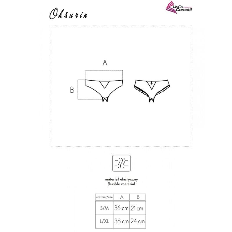 LIVCO CORSETTI FASHION - PANTY OKSURIN SENZA CAVALLO NERO - LIVCO CORSETTI PANTIES | Lingerie Harness Boutique