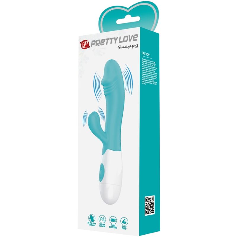 PRETTY LOVE - VIBRATORE SNAPPY G-SPOT VERDE ACQUA - PRETTY LOVE FLIRTATION | Lingerie Harness Boutique