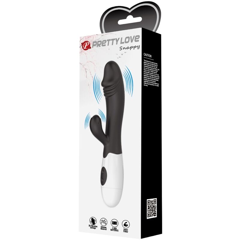 PRETTY LOVE - VIBRATORE SNAPPY G-SPOT NERO - PRETTY LOVE FLIRTATION | Lingerie Harness Boutique
