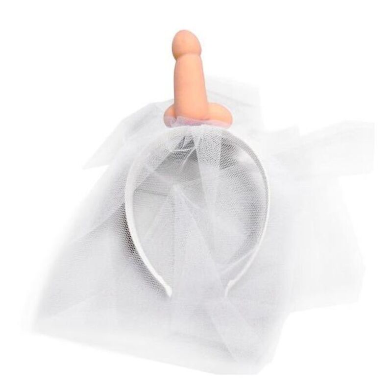 DIABLO PICANTE - VELO DA SPOSA BIANCO CON PENE - DIABLO PICANTE | Lingerie Harness Boutique