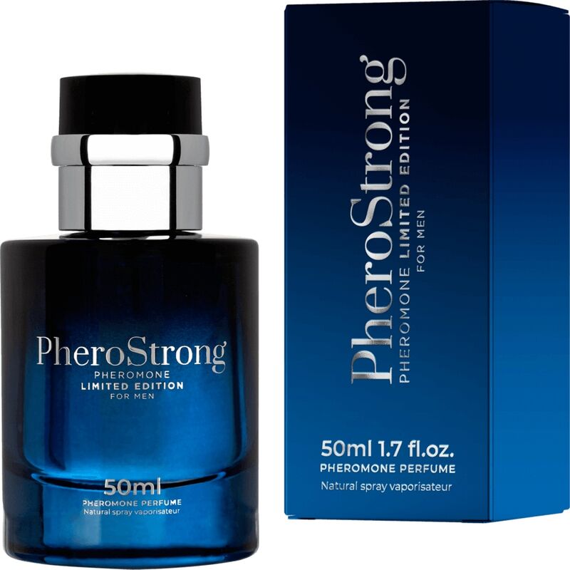 PHEROSTRONG - PROFUMO AI FEROMONI EDIZIONE LIMITATA PER UOMO 50 ML - Lingerie Harness Boutique | Lingerie Harness Boutique
