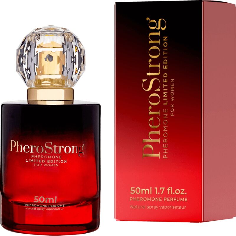 PHEROSTRONG - PROFUMO AI FEROMONI EDIZIONE LIMITATA PER DONNA 50 ML - Lingerie Harness Boutique | Lingerie Harness Boutique