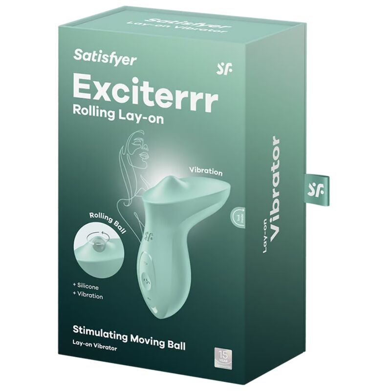 SATISFYER - VIBRATORE EXCITERRR DA APPOGGIO CLITORIDE MENTA - SATISFYER VIBRATOR | Lingerie Harness Boutique