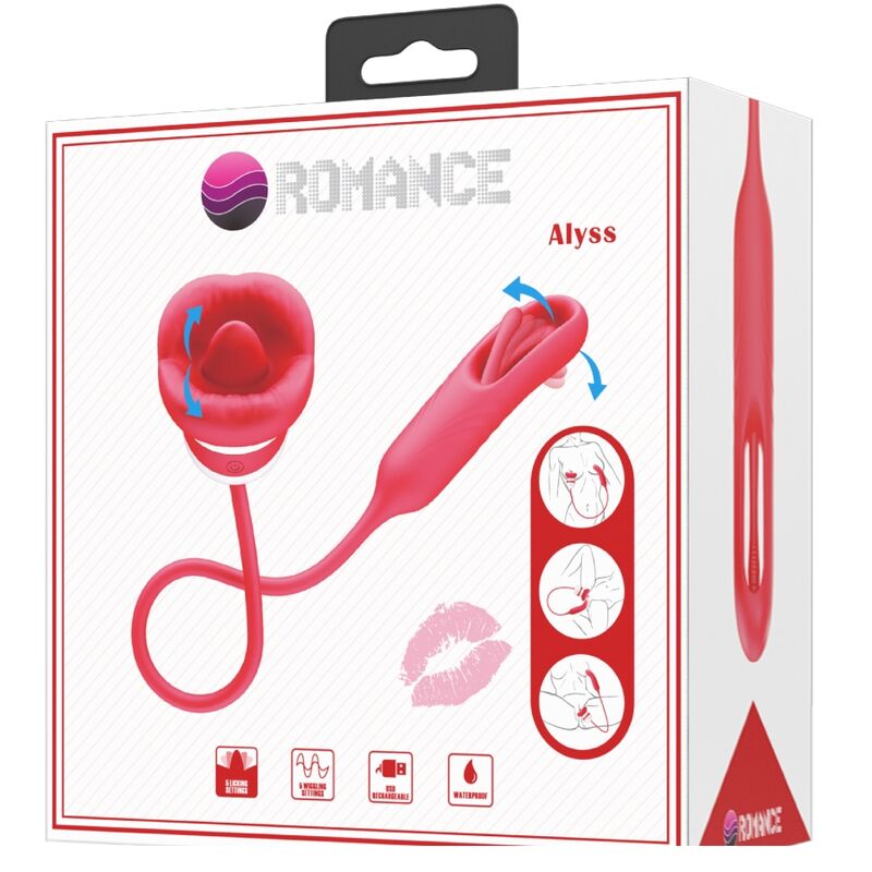 ROMANCE - ALYSS MASTURBATORE BOCCA ROSSO - ROMANCE | Lingerie Harness Boutique