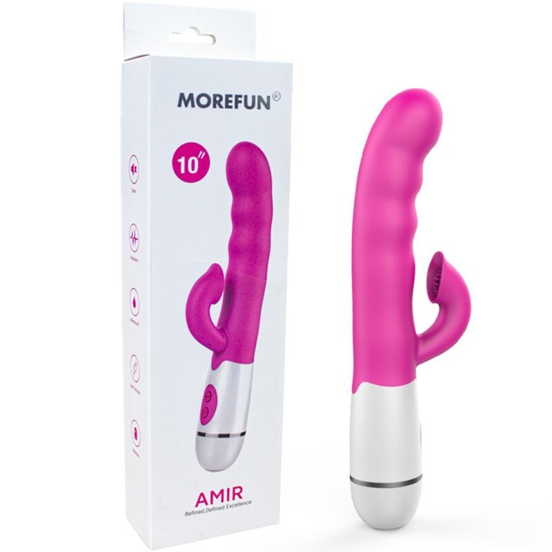 ARMONY - AMIR VIBRATORE MULTIFUNZIONE CON LINGUA STIMOLANTE 16 VELOCITÀ ROSA - ARMONY VIBRATORS | Lingerie Harness Boutique