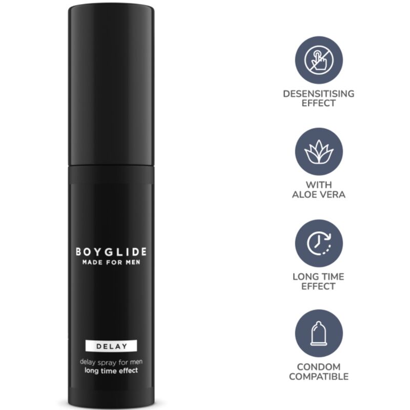 INTIMATELINE - BOYGLIDE SPRAY RITARDANTE CON EFFETTO RETARDANTE 20 ML - INTIMATELINE BOYGLIDE | Lingerie Harness Boutique