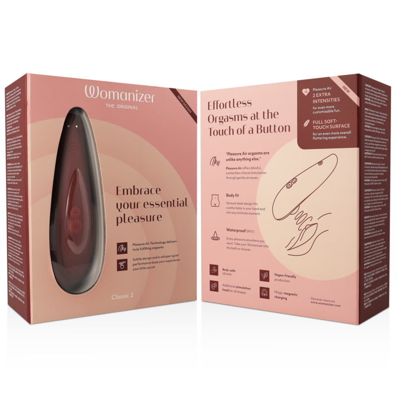 WOMANIZER - CLASSIC 2 STIMOLATORE CLITORALE BORDEAUX - WOMANIZER | Lingerie Harness Boutique