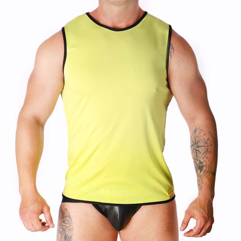 MACHO - T-SHIRT GIALLA L/XL - MACHO UNDERWEAR | Lingerie Harness Boutique