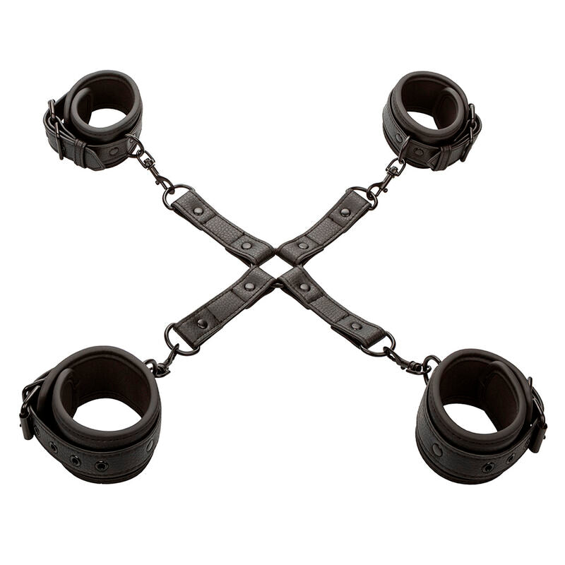 CALEXOTICS - NOCTURNAL CONNETTORE HOG TIE CUERO REGOLABILE NERO - CALEXOTICS | Lingerie Harness Boutique