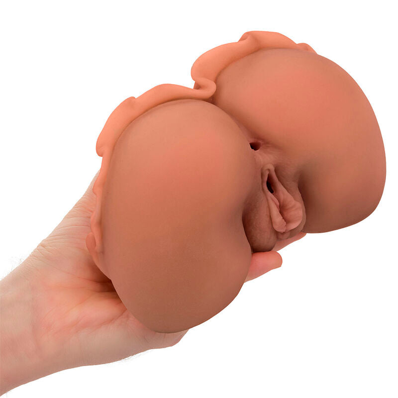 CALEXOTICS - LA REGINA DEL BENVENUTO DOPPIO MASTURBATORE REALISTICO CARAMELLO - CALEXOTICS | Lingerie Harness Boutique