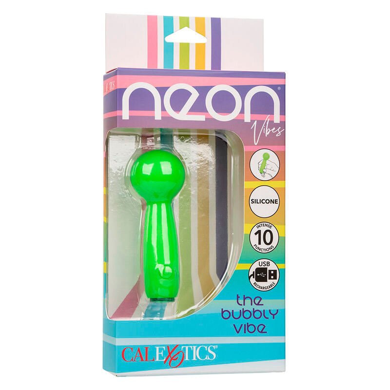 CALEXOTICS - NEON VIBES BUBBLY VIBE IL MINI MASSAGGIATORE 10 VIBRAZIONI VERDE - CALEXOTICS | Lingerie Harness Boutique