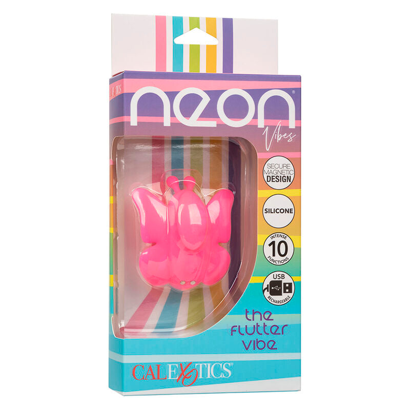 CALEXOTICS - NEON VIBES FLUTTER VIBE STIMOLATORE 10 VIBRAZIONI ROSA - CALEXOTICS | Lingerie Harness Boutique
