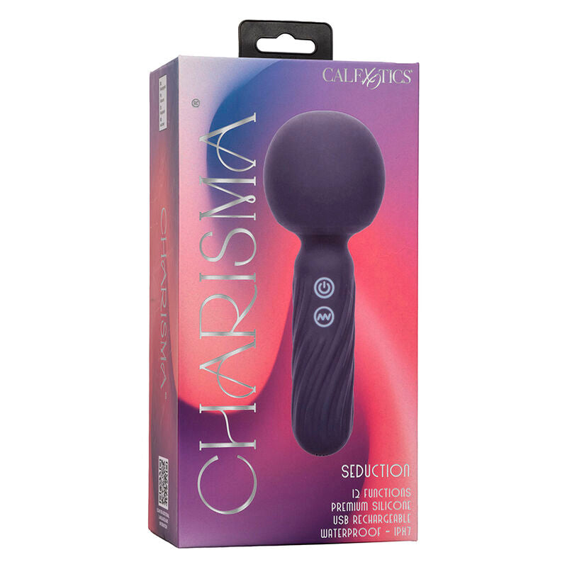 CALEXOTICS - CHARISMA SEDUCTION MASSAGGIATORE 12 FUNZIONI 17,75 CM X 6,25 CM VIOLA - CALEXOTICS | Lingerie Harness Boutique