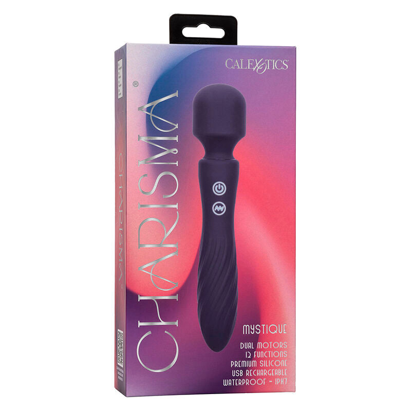 CALEXOTICS - CHARISMA MYSTIQUE MASSAGGIATORE DOPPIO MOTORE 12 FUNZIONI 20,5 CM X 4,5 CM VIOLA - CALEXOTICS | Lingerie Harness Boutique
