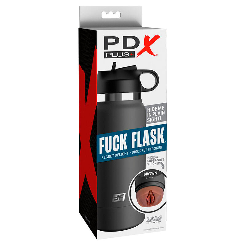 PDX PLUS - FUCK FLASK VAGINE DISCRET STROKER MARRONE MODELLO 2 - PDX PLUS+ | Lingerie Harness Boutique