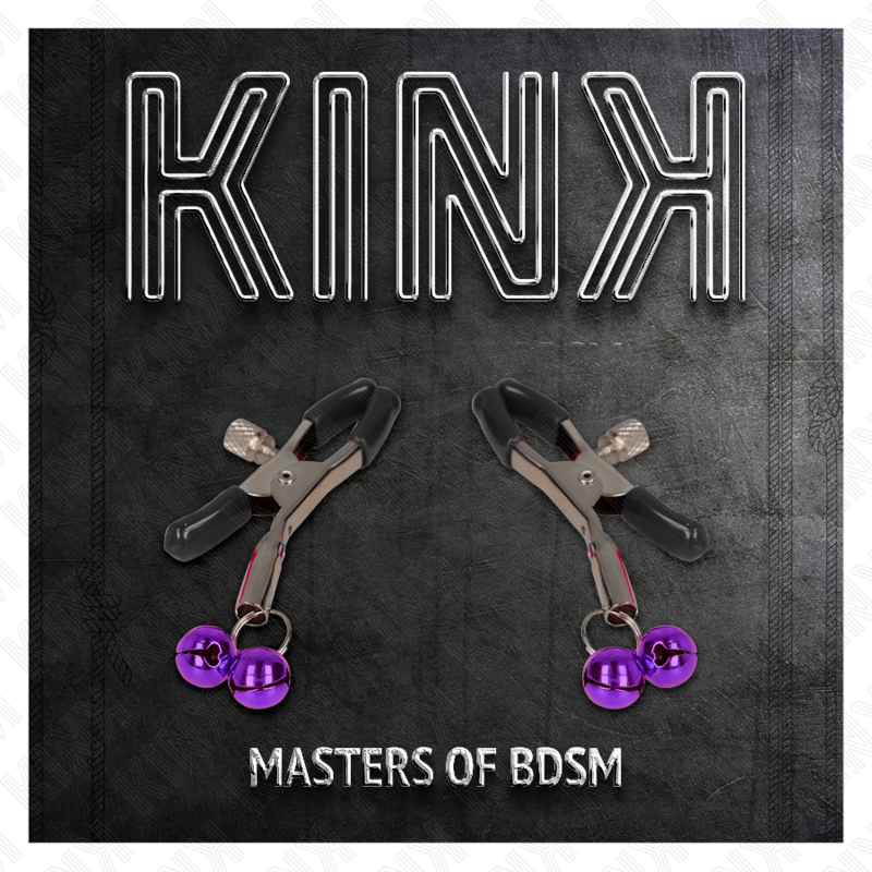 KINK - PINZA PER CAPEZZA DOPPIA VIOLA 6 CM - KINK COLLAR & GAG | Lingerie Harness Boutique