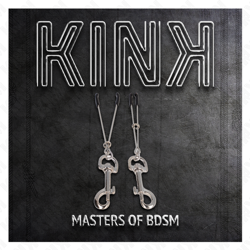 KINK - PINZA PER CAPEzzoli A GANCIO SOTTILE ARGENTO 7 CM - KINK COLLAR & GAG | Lingerie Harness Boutique