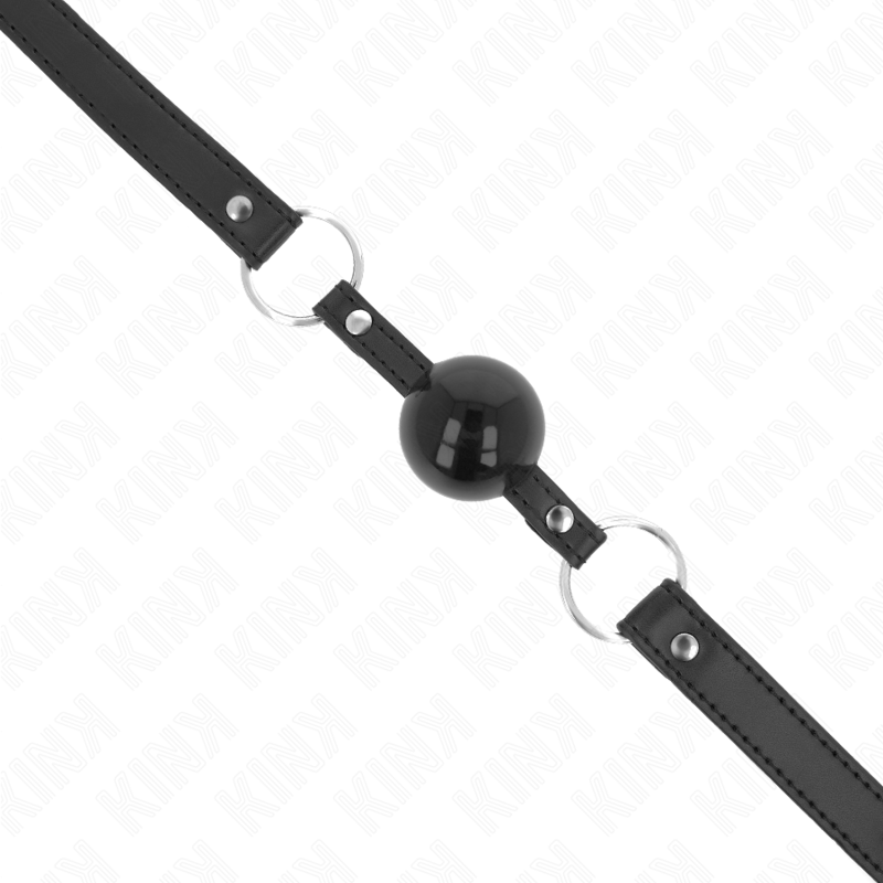 KINK - BALLA IN TPE 4 CM CON SERRATURA NERA 60 x 2 CM - KINK COLLAR & GAG | Lingerie Harness Boutique