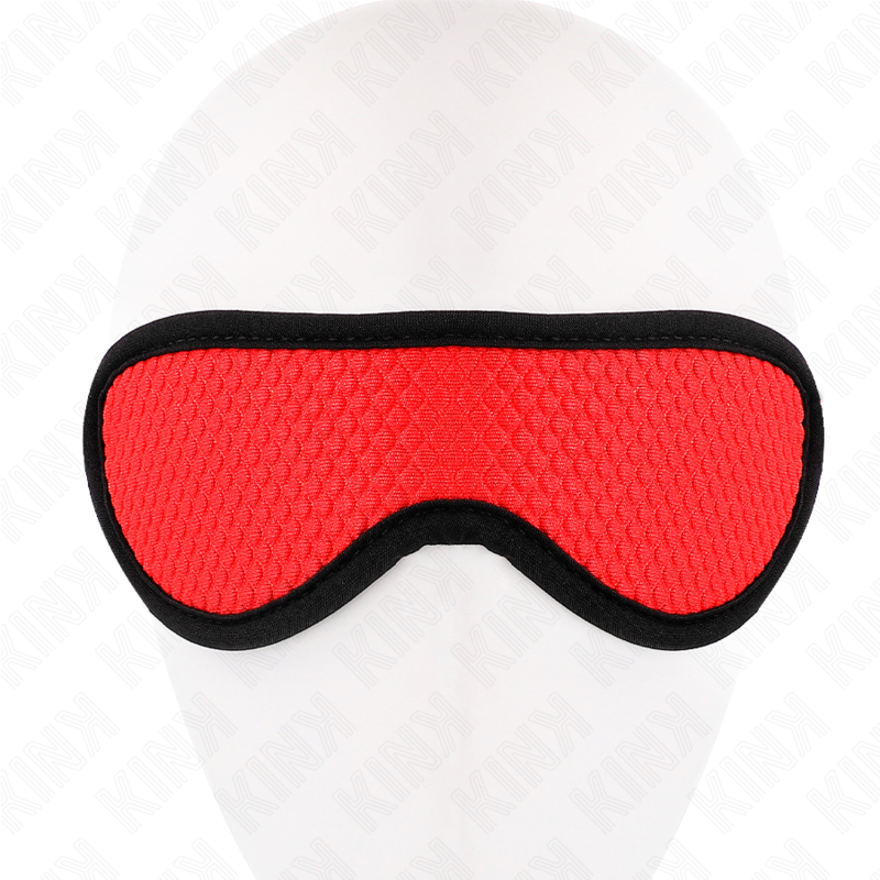 KINK - BENDA A TEXTURE A SCALA CON BORDO RICOPERTO ROSSO 20 x 7 CM - KINK MASKED ALLURE | Lingerie Harness Boutique