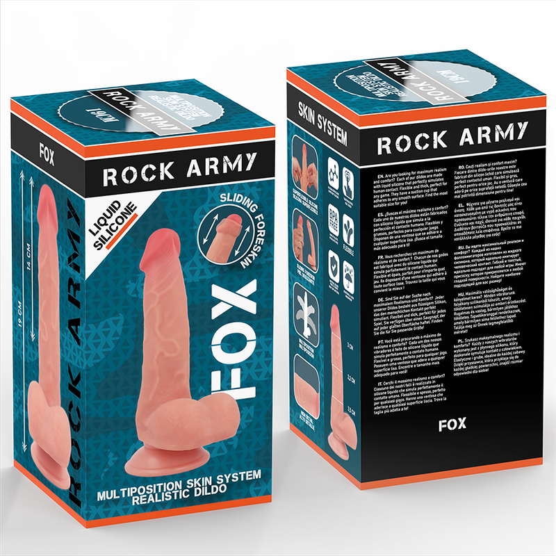 ROCKARMY - SILICONE LIQUIDO VOLPE 19 CM -O- 3,2 CM - ROCK ARMY | Lingerie Harness Boutique