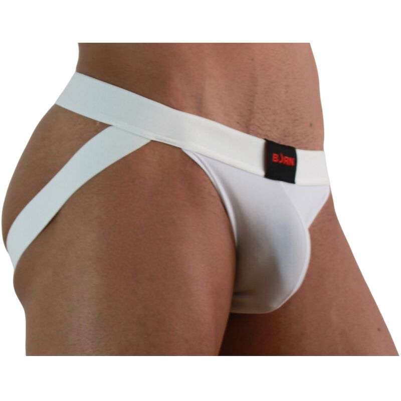 BURN - 007 JOCK LYCRA BIANCO XL - BURN | Lingerie Harness Boutique