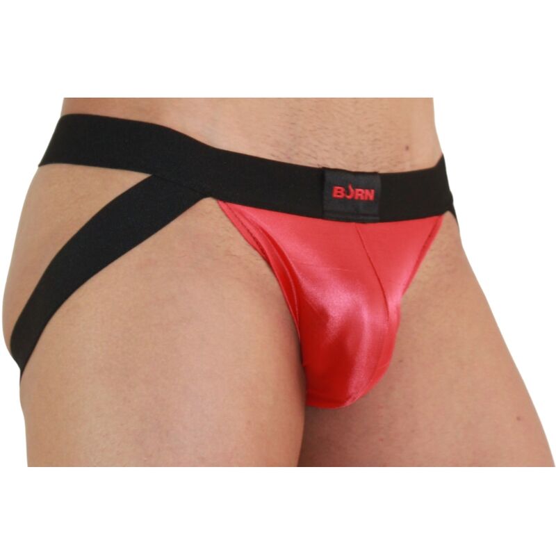 BURN - 010 JOCK ROSSO / NERO XL - BURN | Lingerie Harness Boutique