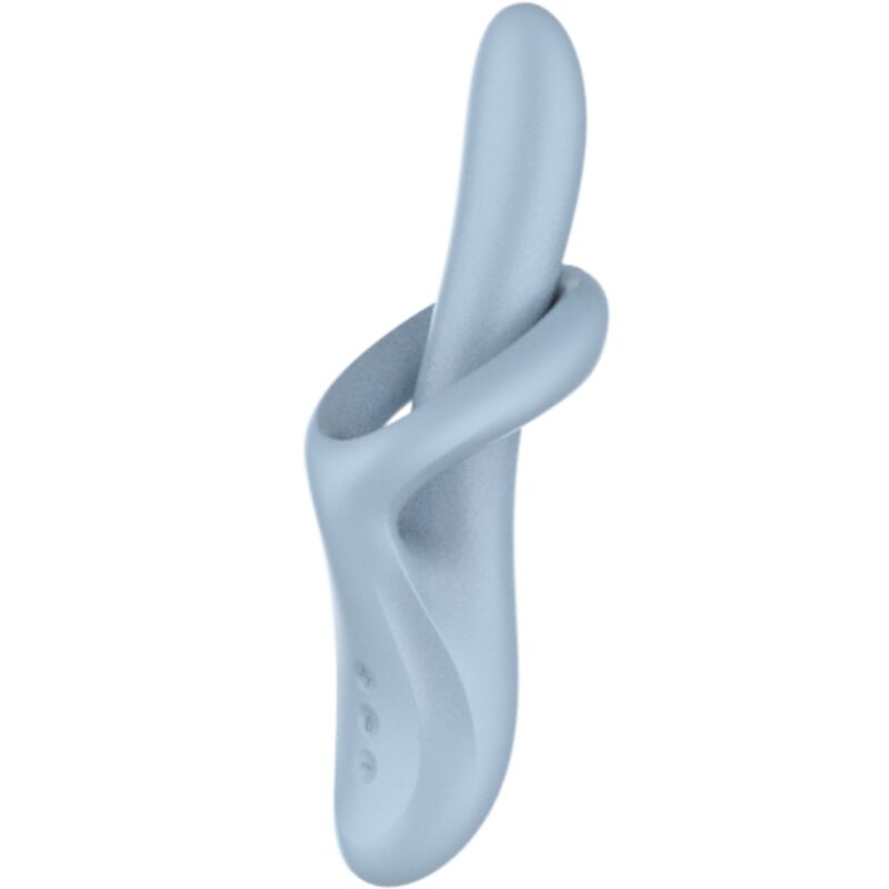 SATISFYER - HEAT FLEX 4 VIBRATORE EFFETTO CALORE 12 VIBRAZIONI BLU - SATISFYER VIBRATOR | Lingerie Harness Boutique