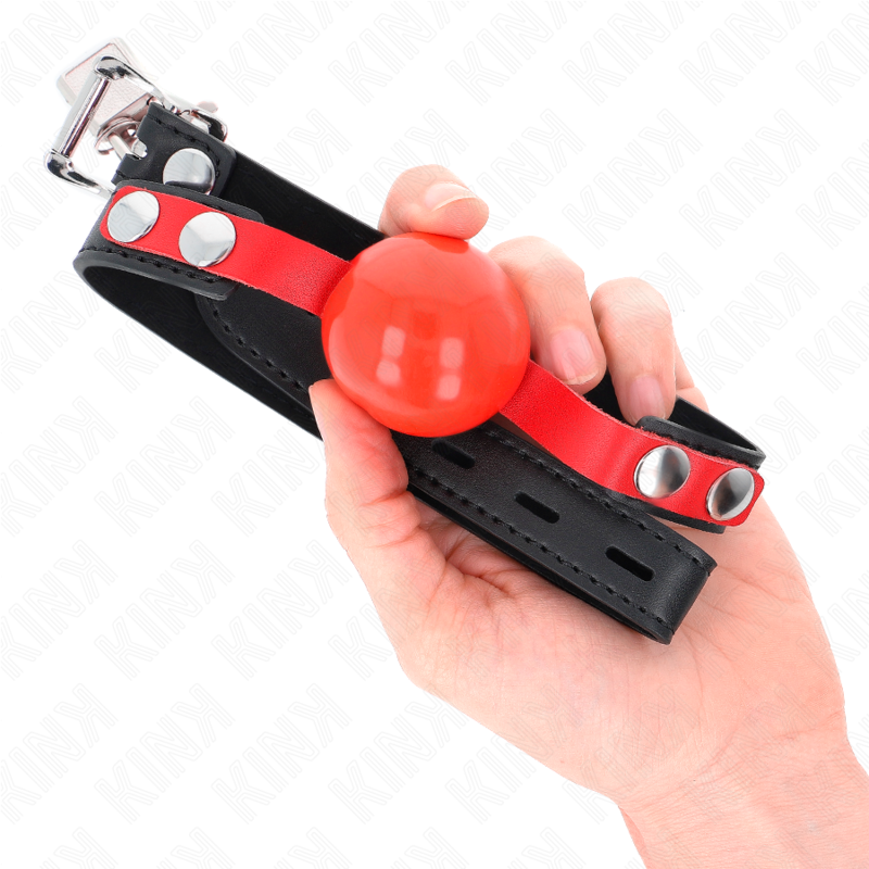 KINK - PALLA MORBIDA IN TPE 4 CM MODELLO GAG 4 60 x 2 CM REGOLABILE 37-52 CM - Lingerie Harness Boutique | Lingerie Harness Boutique