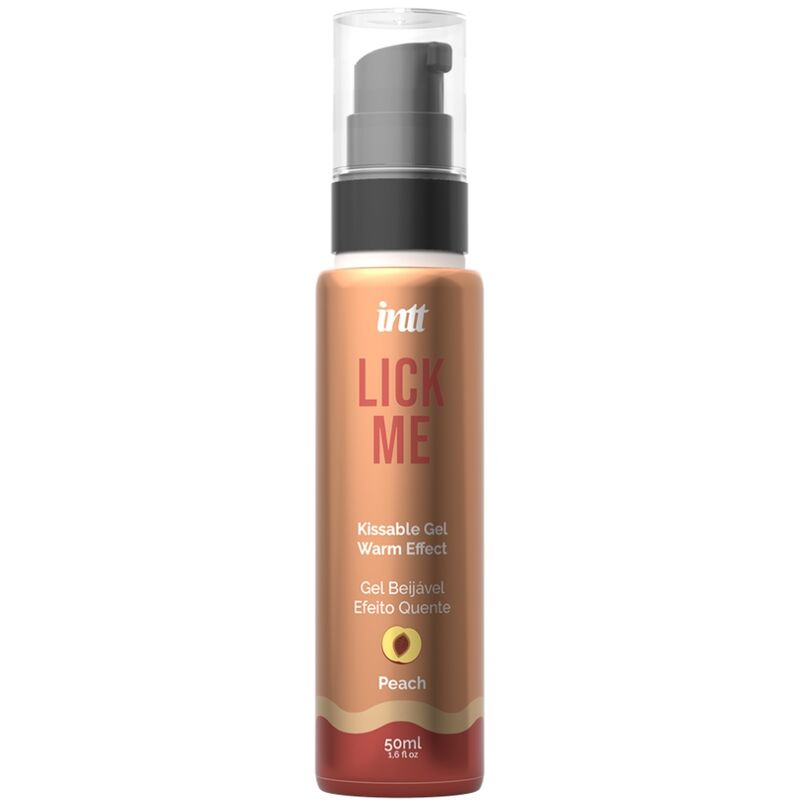 INTT - GEL ALIMENTARE LICK ME PEACH EFFETTO CALORE - INTT LUBRICANTS | Lingerie Harness Boutique