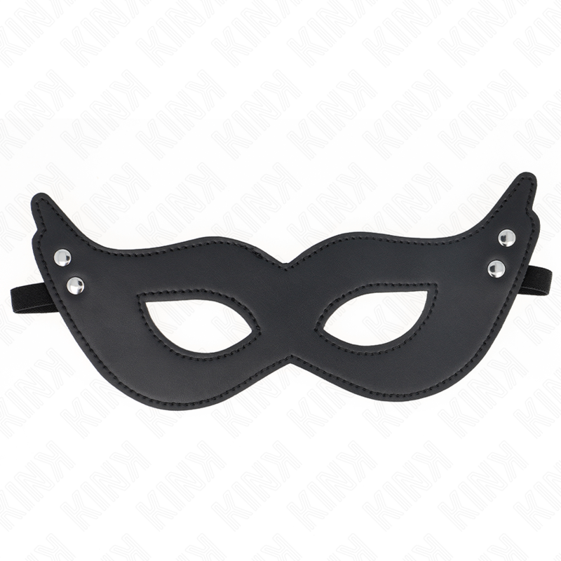 KINK - MASCHERA IN SIMILPELLE CON RIVETTI MODELLO 1 26 x 8 CM - KINK MASKED ALLURE | Lingerie Harness Boutique