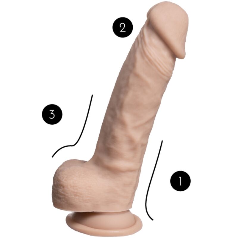 SILEXD - MODELLO 1 PENE REALISTICO PREMIUM SILEXPAN SILICONE 21.5 CM - SILEXD | Lingerie Harness Boutique