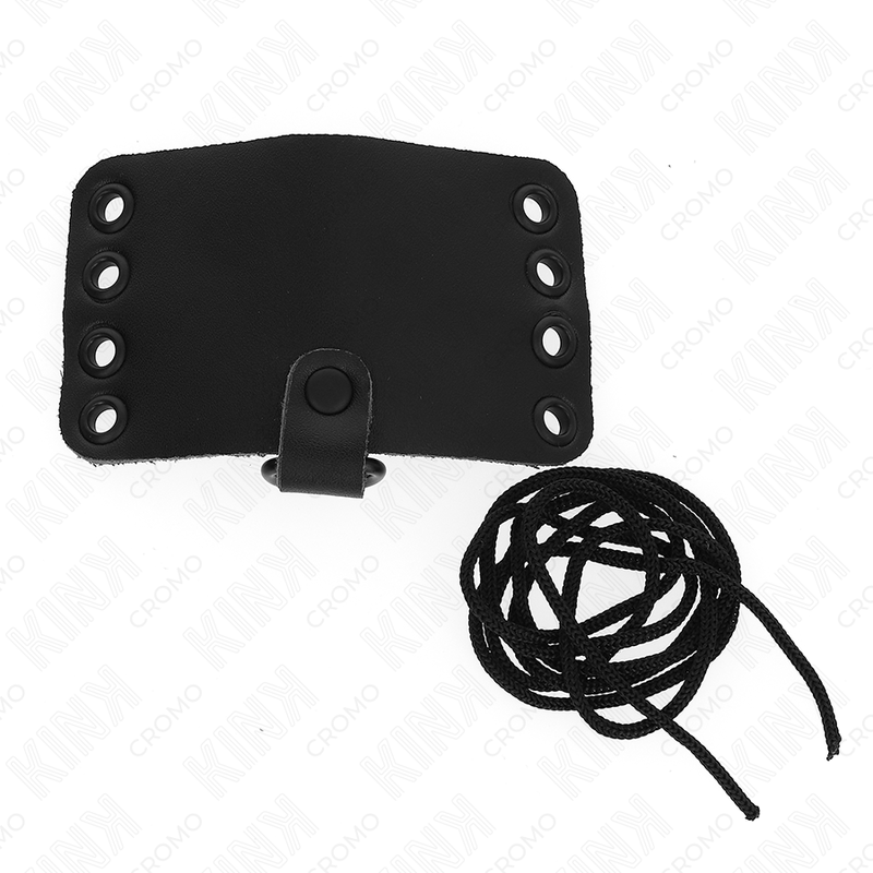 KINK - ANELLO PER PENE IN PELLE CON CHIUSURA IN LACCI E LACCI - KINK RING POWER | Lingerie Harness Boutique