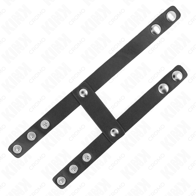 KINK - ANELLO PER PENE REGOLABILE IN PELLE DOPPIA - KINK RING POWER | Lingerie Harness Boutique