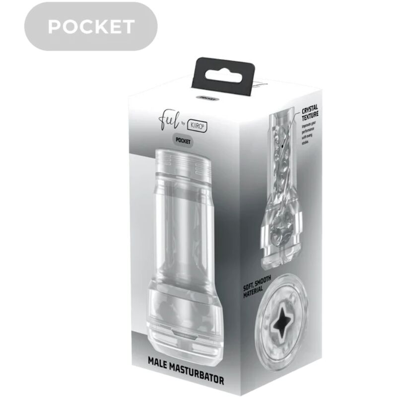 KIIROO - FEEL POCKET STROKER CRYSTAL DI KIIROO TRASPARENTE - KIIROO | Lingerie Harness Boutique