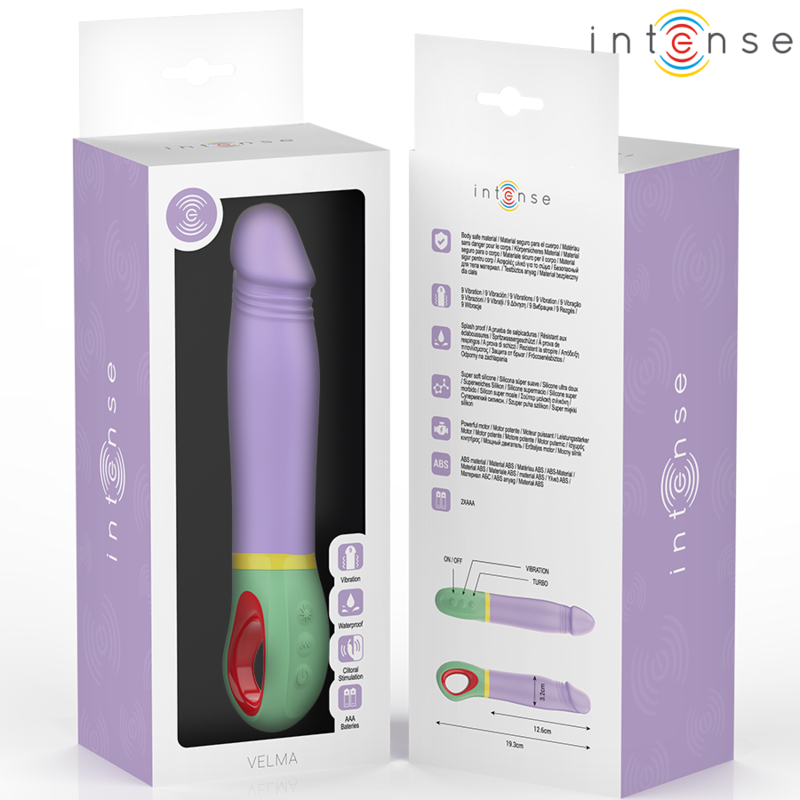INTENSO - VIBRATORE VELMA CLASSIC VIOLA - INTENSE FUN | Lingerie Harness Boutique