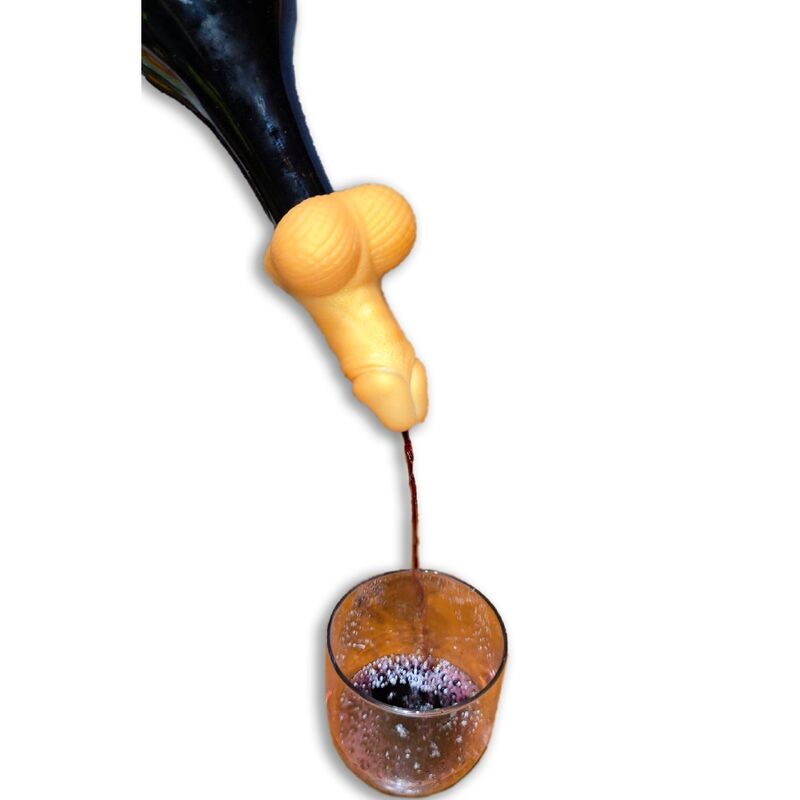 DIABLO PICANTE - DECANTER PER VINO A FORMA DI PENE DORATO - DIABLO PICANTE | Lingerie Harness Boutique