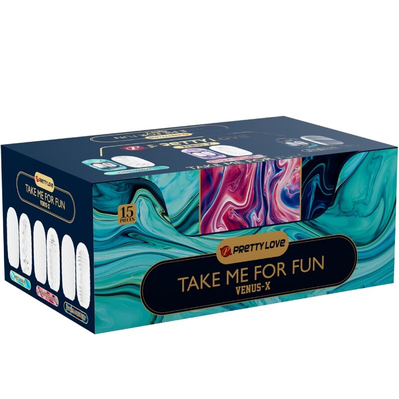 PRETTY LOVE - VENUS X 15 MASTURBATORI MASCHILI IN SILICONE BIANCO - PRETTY LOVE | Lingerie Harness Boutique