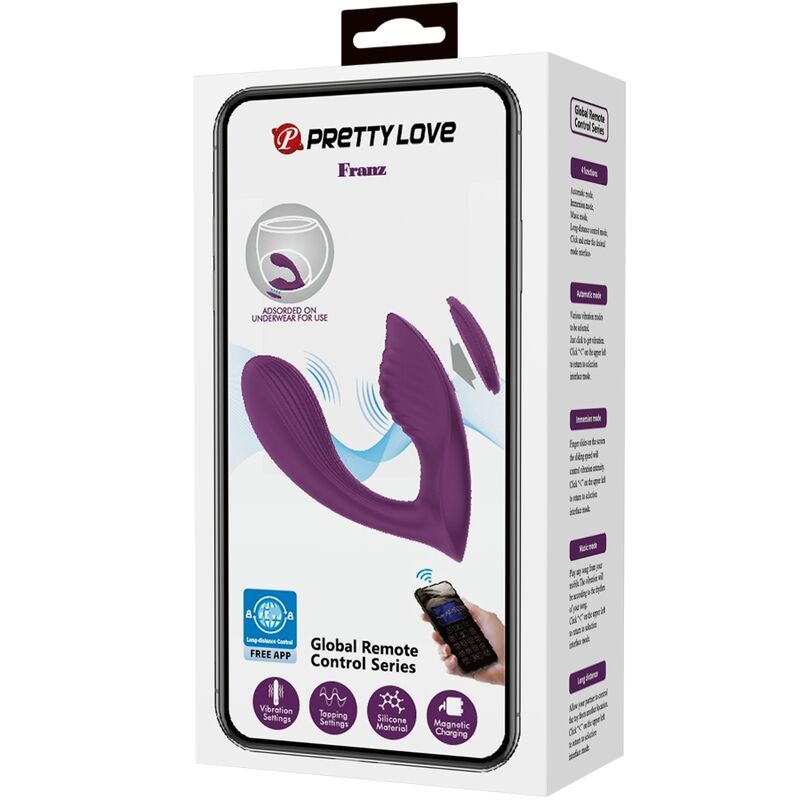 PRETTY LOVE - FRANZ MASSAGGIATORE E VIBRATORE APP GRATUITA VIOLA - PRETTY LOVE | Lingerie Harness Boutique