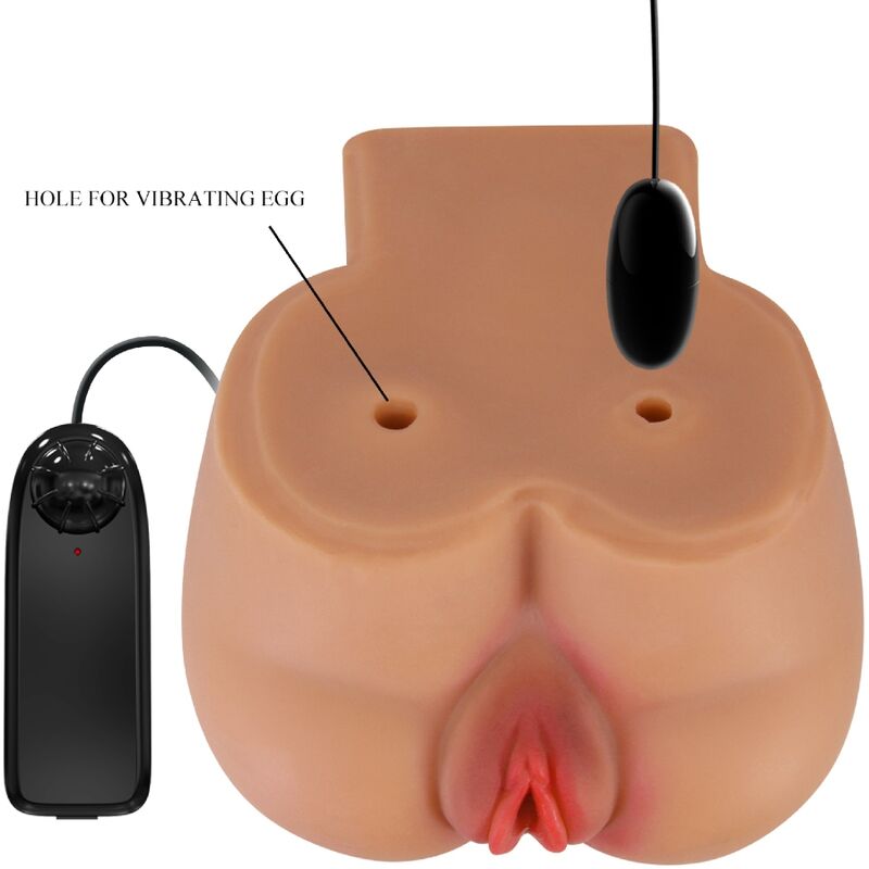 CRAZY BULL - VIBRATORE KYLIE ASS CON VAGINA E ANO REALISTICI E TELECOMANDO - CRAZY BULL | Lingerie Harness Boutique