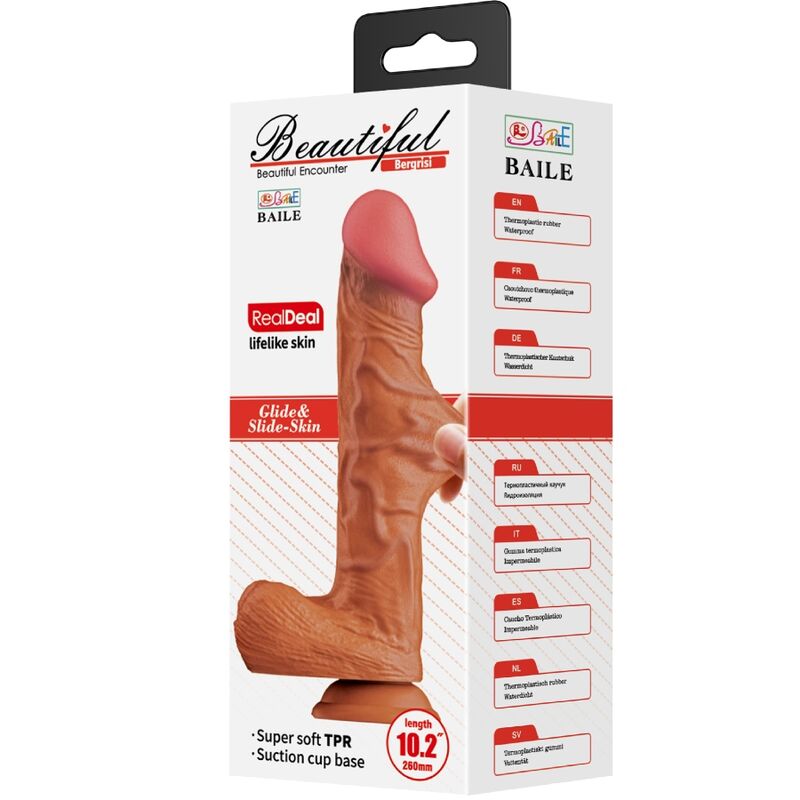 BAILE - BERGRISI DILDO REALISTICO 26 CM CARNE - BAILE | Lingerie Harness Boutique